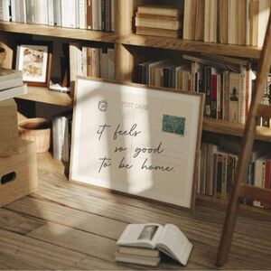 Aesthetic Unframed Canvas Wall‎ Art 27x20” It Feels So Good to Be Home Poster